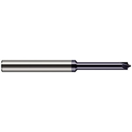Harvey Tool 0.03 in. Radius x .5mm Pilot dia. x 1-1/8 Reach Carbide Corner Rounding End Mill, 2 Flutes 54330-C3